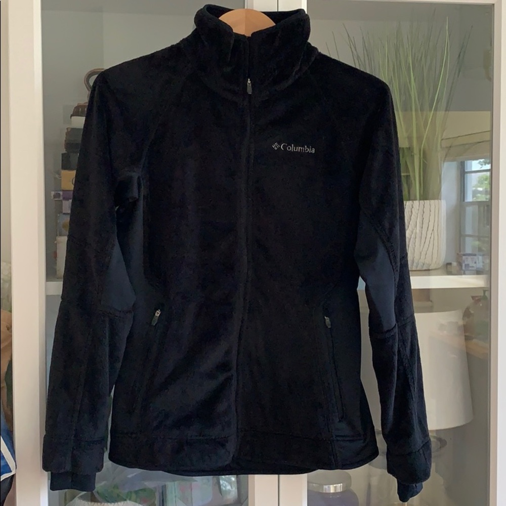 Columbia black super soft full zip jacket
